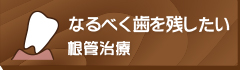 なるべく歯を残したい根管治療